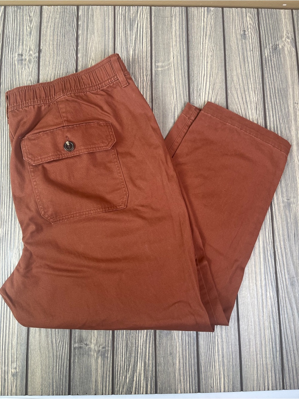 St. John's Bay Burnt Orange Fall Pants Women's Plus Size 18W